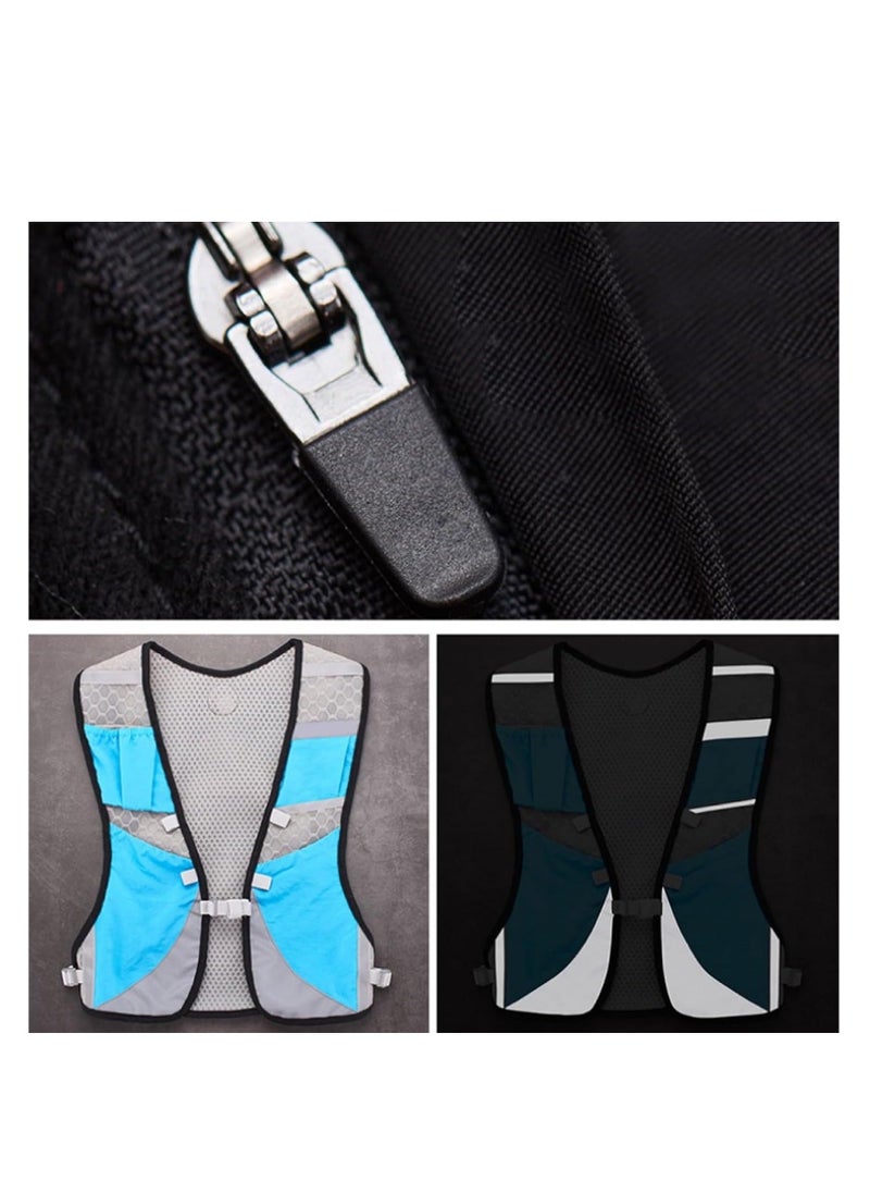 Generic - Running Hydration Vest, Lightweight Marathon Running Vest, with Multiple Pockets Adjustable Running Backpack Vest Reflective Strip, for Cycling Climbing Hiking Hydration Backpacks Running - Image 1
