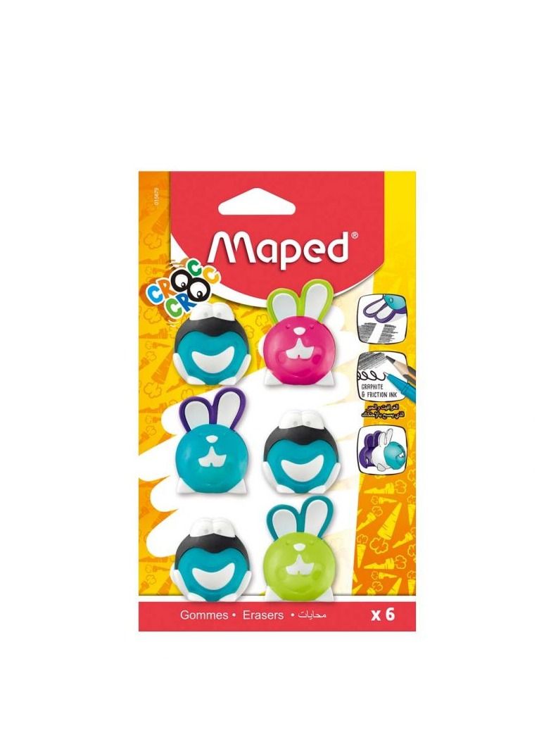 Maped 6-Piece Fancy Eraser Multicolour - Image 2