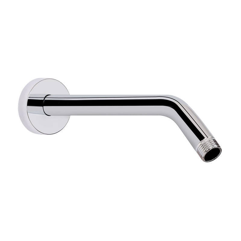 HarJue Shower Arm with Flange and Teflon Tape Wall Mounted Shower Pipe 304 Stainless Steel Extension Arm for Fixed Shower Head Handheld 10 Inch Chrome