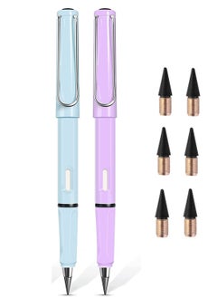 Y&D 2 Eternity Pencils with 6 Interchangeable Graphite Tips Limited Edition Writing Eco-Friendly Reusable Erasable Student and Drawing (2 Colors)  - Image 1
