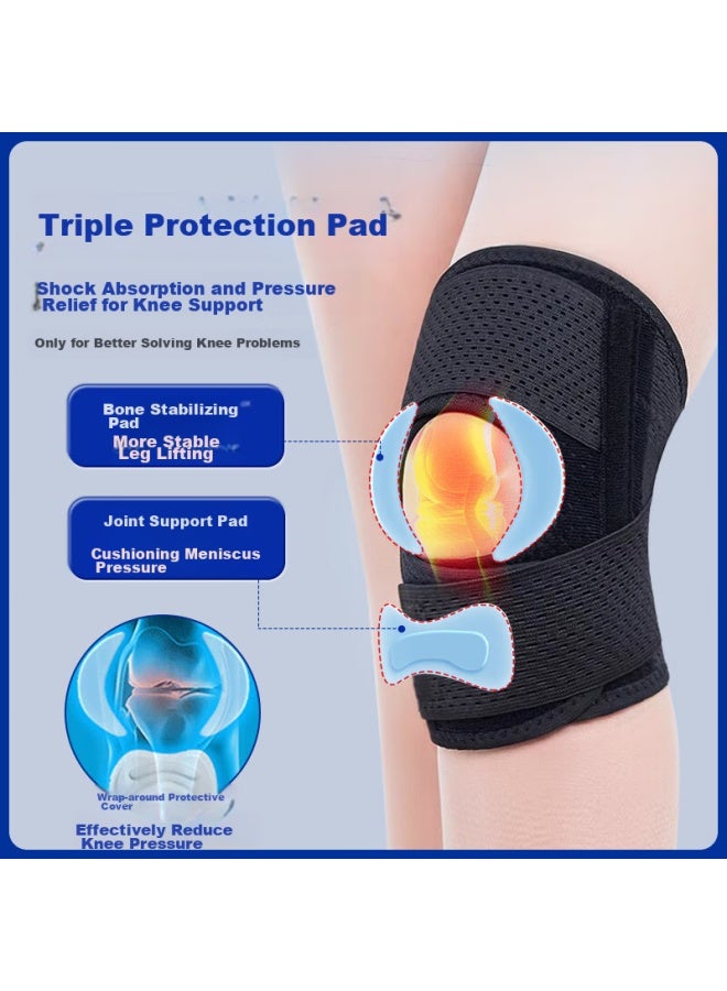 Dishu Meniscus Injury Knee Brace, Warm Arthritis, Summer Knee Effusion, Sports Running Hiking Knee Protector For Men And Wome - Image 2