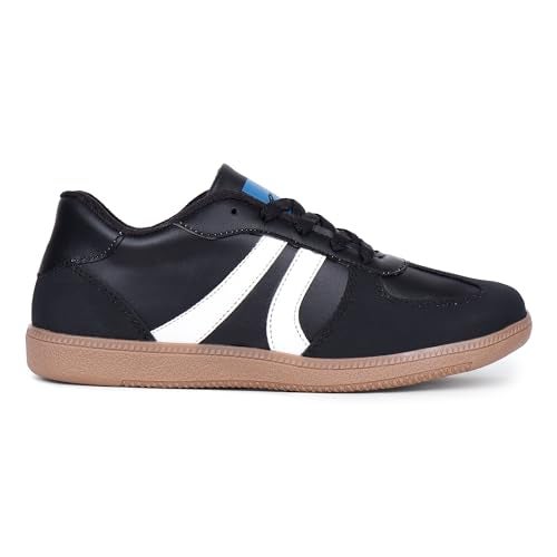 TRASE Women Shoes Sneakers | Lightweight Lace-up Casual Shoes | Comfortable Fashion Sneakers | Trendy Footwear for Walking, Running, Daily Use, Outdoor Activities (Black-White, 7 UK) - Image 5