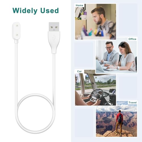 Meliya Charging Cable for Huawei Band 10 9 8 7 6/ Honor Band 6 / Watch ES/Watch FIT，Fast USB Smart Watch Charging Cable Cord 3.3ft (100cm),White - Image 5