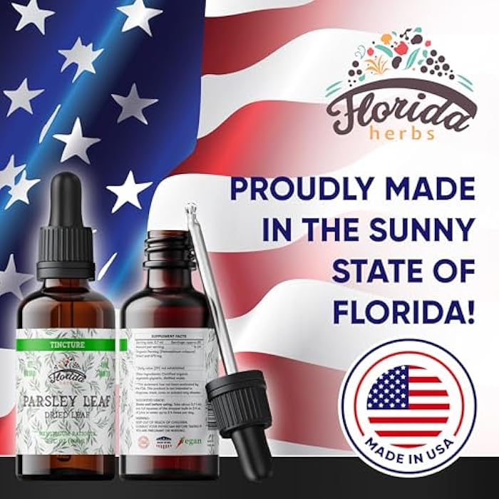 FLORIDA HERBS Parsley Leaf Tincture Alcohol-Free Extract, Organic Parsley (Petroselinum crispum) Dried Leaf - Non-GMO in Cold-Pressed Organic Vegetable Glycerin - 2 Oz - Image 5
