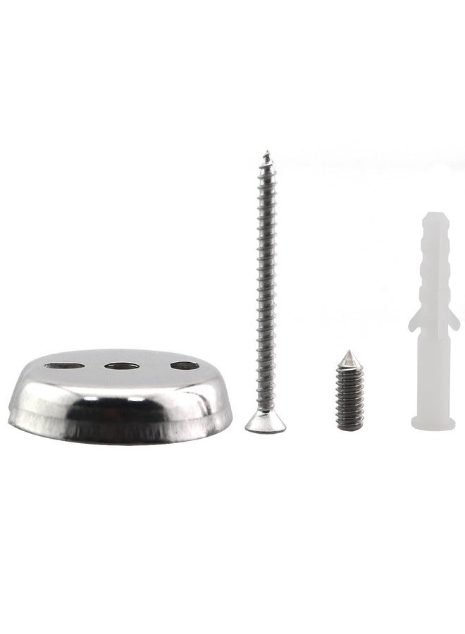 CChiai 1 Set 1.5 Inch Diameter Towel Bar Replacement Parts Silver Stainless Steel Suspension Fastening Screws Bath Accessories - Image 4