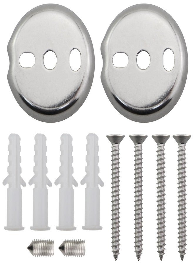 CChiai 1 Set 1.5 Inch Diameter Towel Bar Replacement Parts Silver Stainless Steel Suspension Fastening Screws Bath Accessories - Image 1