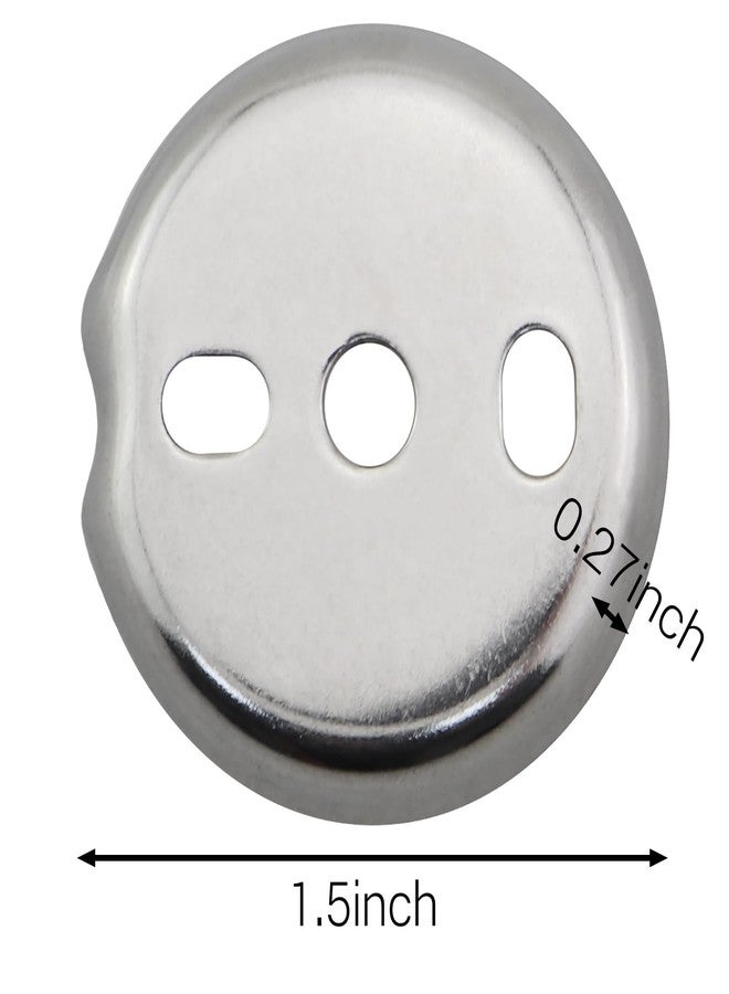 CChiai 1 Set 1.5 Inch Diameter Towel Bar Replacement Parts Silver Stainless Steel Suspension Fastening Screws Bath Accessories - Image 2
