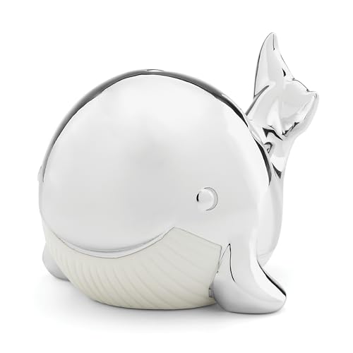 Reed & Barton Mystic Sea Whale Bank, 1.25 LB, Metallic - Image 1
