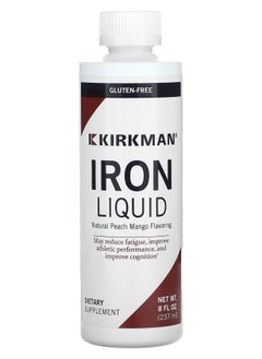 Kirkman Labs Iron Liquid Natural Peach Mango 8 fl oz (237 ml) 