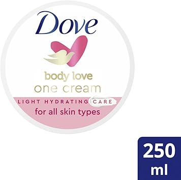 Dove كريم دوف بودي لوف واحد للبشرة الجافة ترطيب خفيف يمتص على الفور 250 مل - Image 2