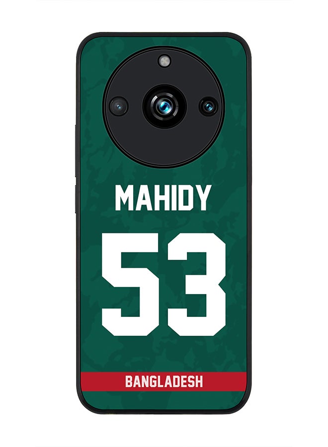Stylizedd Rugged Black Edge case for Realme 11 Pro/Realme 11 Pro+, Custom Slim fit Thin Phone Case Cover - Team Bangladesh Mehidy Hasan Miraz, Jersey No 53 - Image 1