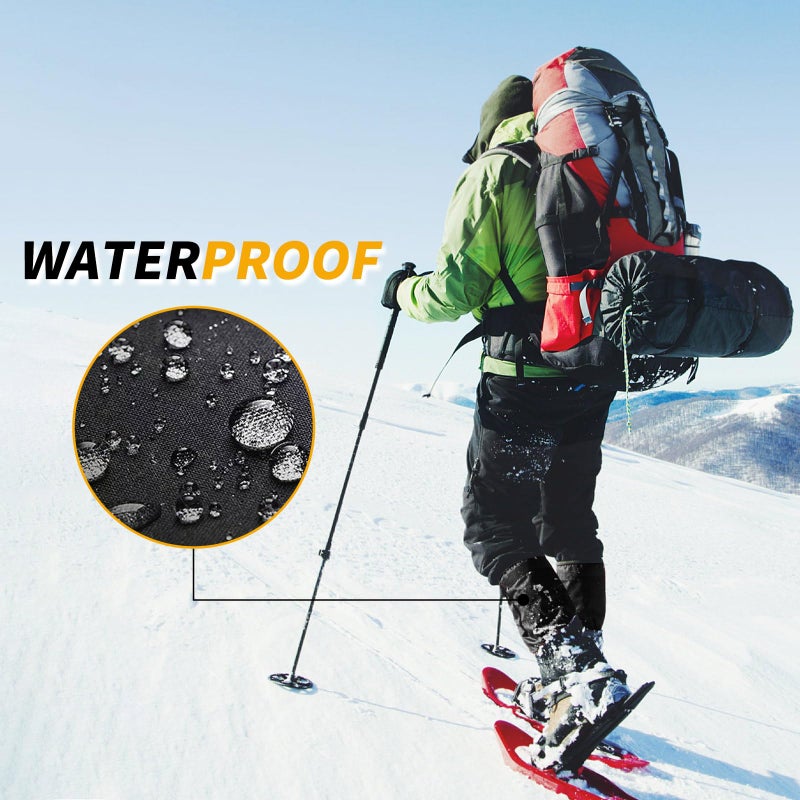 HIGH EXPERIENCE Leg Gaiters 100% Waterproof Adjustable Shoe Snow Boot Guard Gators for Hiking Shoe Cover Hunting Snowshoeing Climbing Walking for Women Men (Black) - Image 5