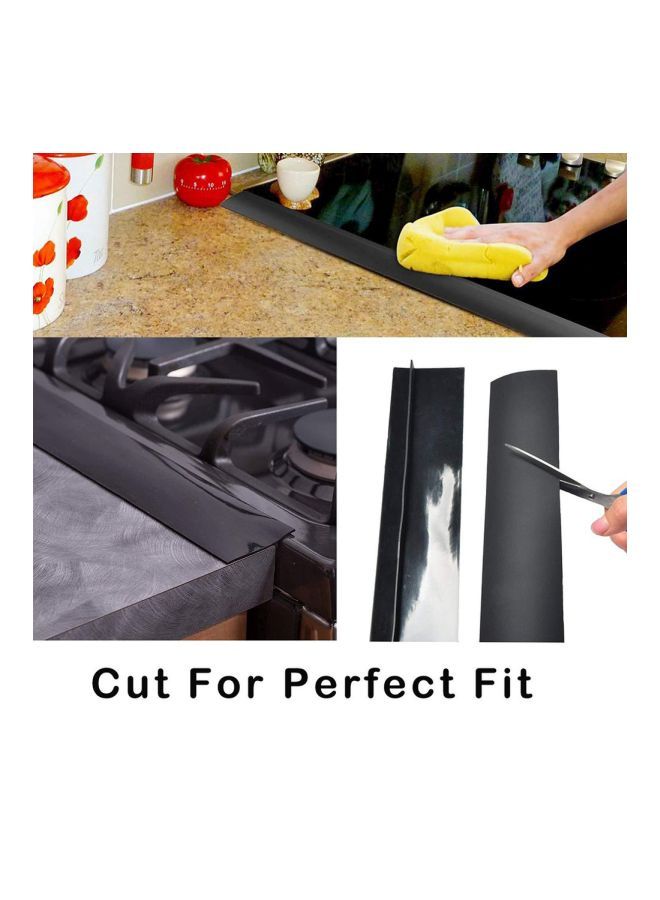 NIBEMINENT 4-Piece Gas Stove Cleaning Pad Set Black 270x270x21millimeter - Image 5