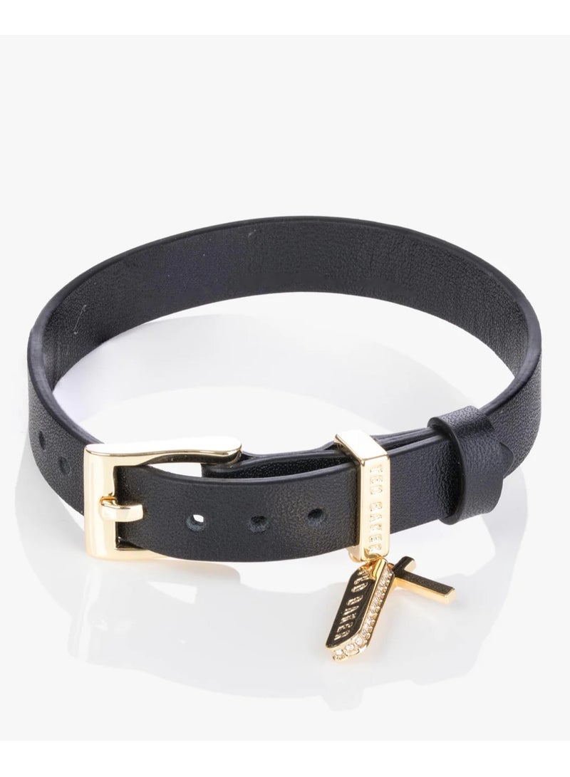 Ted Baker Brielli Buckle Up Sparkle Bar Leather Bracelet  - Image 1
