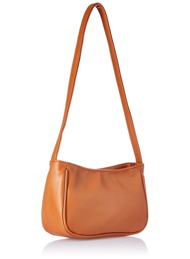 Fastrack Women‚Äôs Chic Minimalist Compact Casual Shoulder Bag (Orange Tan) - Image 2