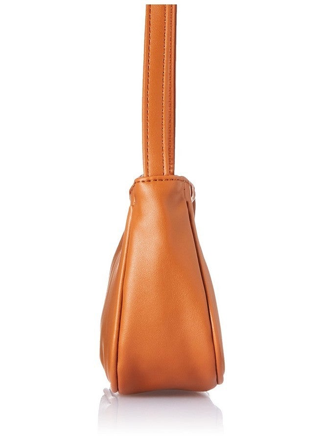 Fastrack Women‚Äôs Chic Minimalist Compact Casual Shoulder Bag (Orange Tan) - Image 3