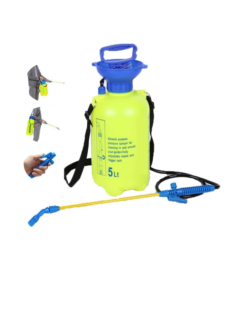 Generic Sprayer for Weed Killer, Garden Knapsack Sprayer Manual Pressure Sprayer, with Pressure Release Valve, for Home Cleaning and Gardening5L  - Image 1