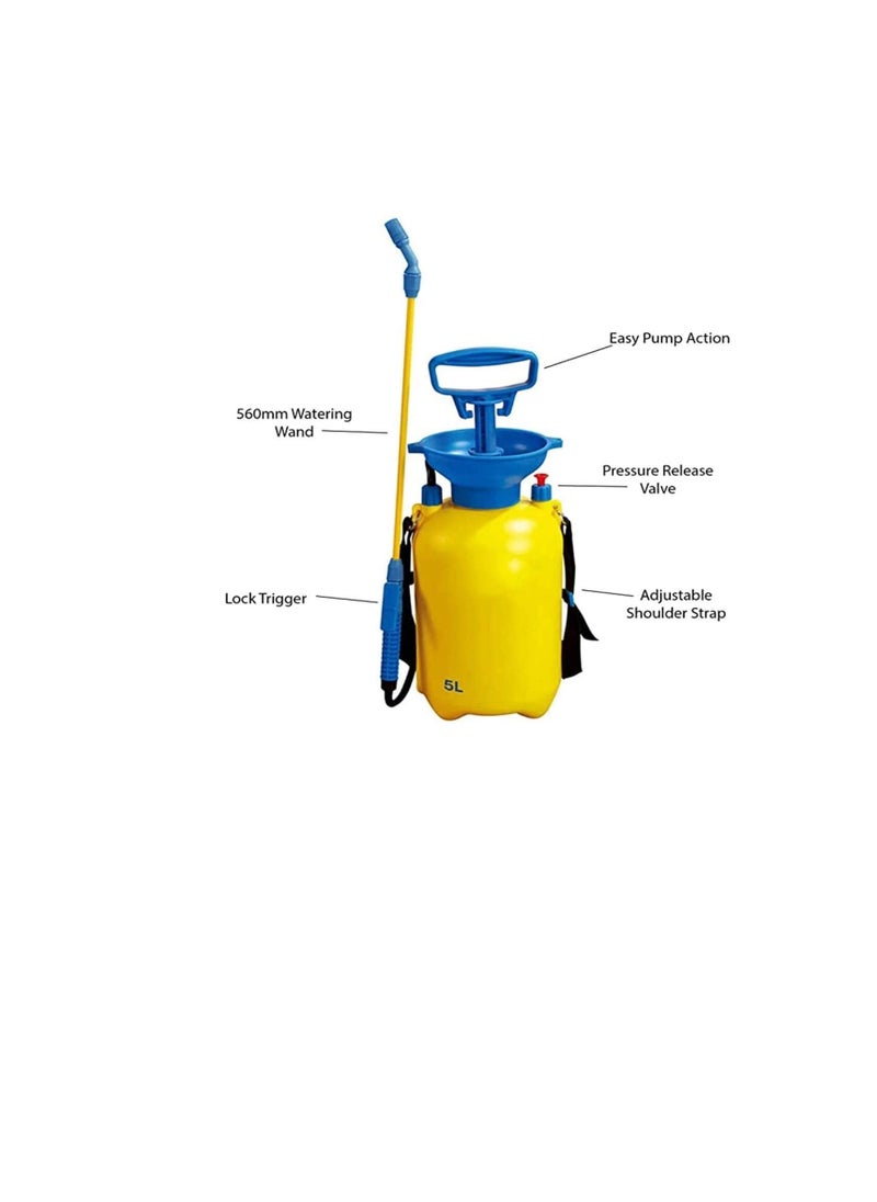 Generic Sprayer for Weed Killer, Garden Knapsack Sprayer Manual Pressure Sprayer, with Pressure Release Valve, for Home Cleaning and Gardening5L  - Image 2