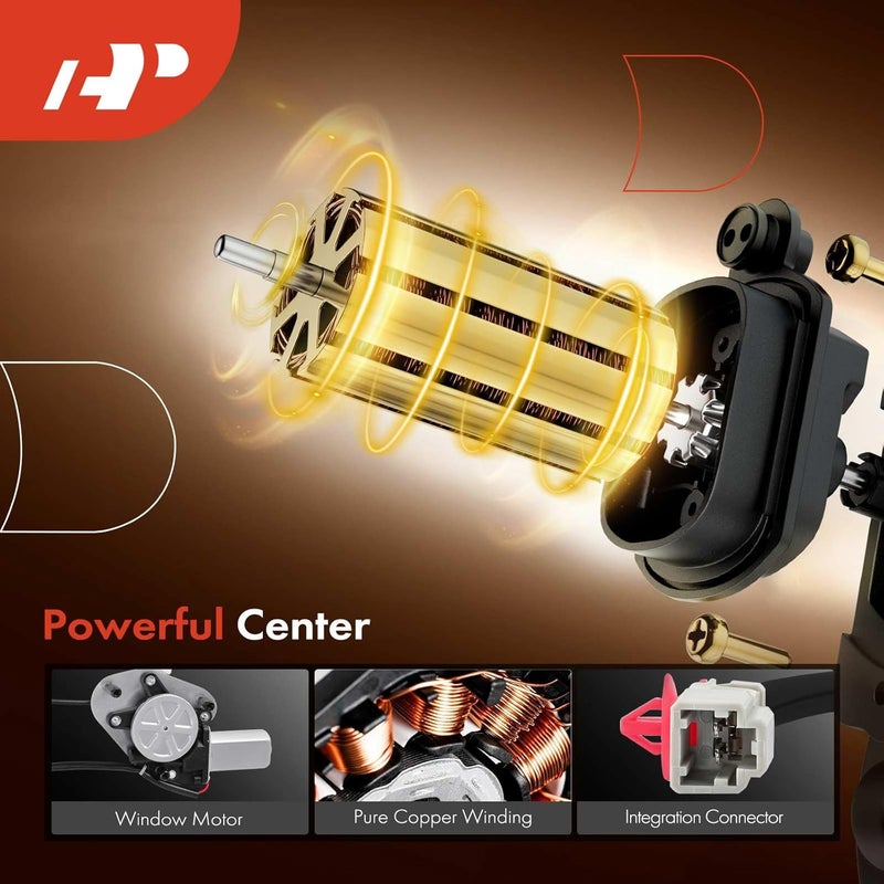 A-Premium Power Window Regulator with Motor for Honda Civic 2001-2005 Rear Driver Side - Image 4