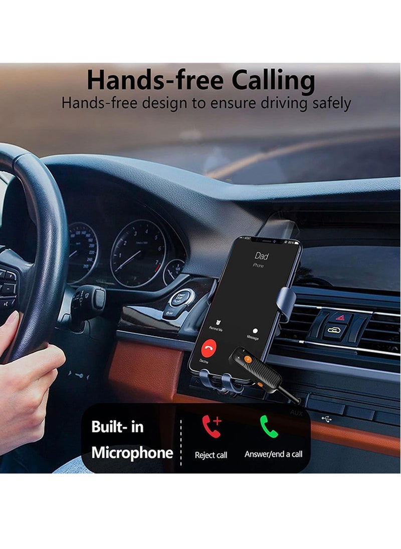 Generic Bluetooth 5.2 Transmitter and Receiver 2 in 1 Wireless 3.5mm Bluetooth Adapter, Aux Bluetooth Audio Car Adapter Compatible with TV Car Home Stereo System Headphones  - Image 2