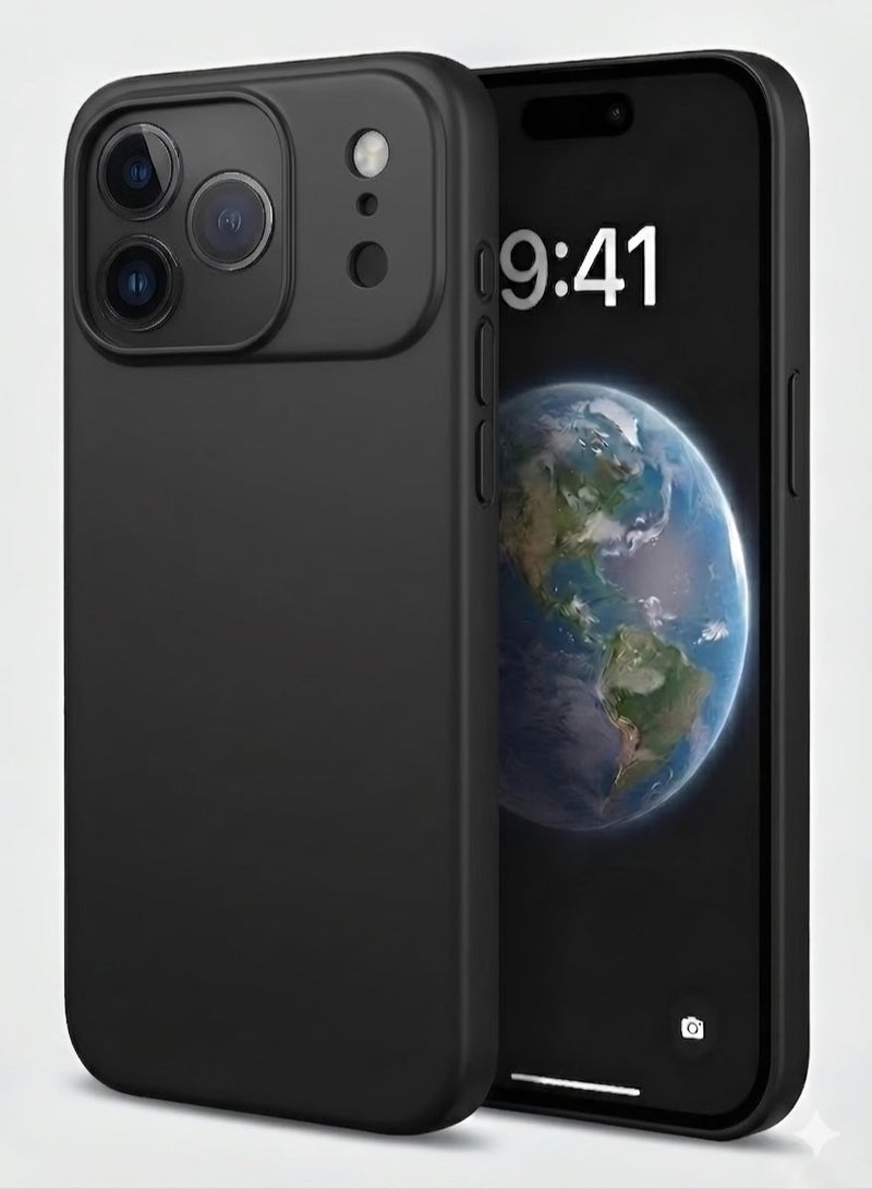 ايه كيه تي ستار جراب حماية من السيليكون السائل لهاتف iPhone 17 Pro – غطاء خلفي فاخر من مادة TPU ناعمة الملمس وممتص للصدمات - Image 1