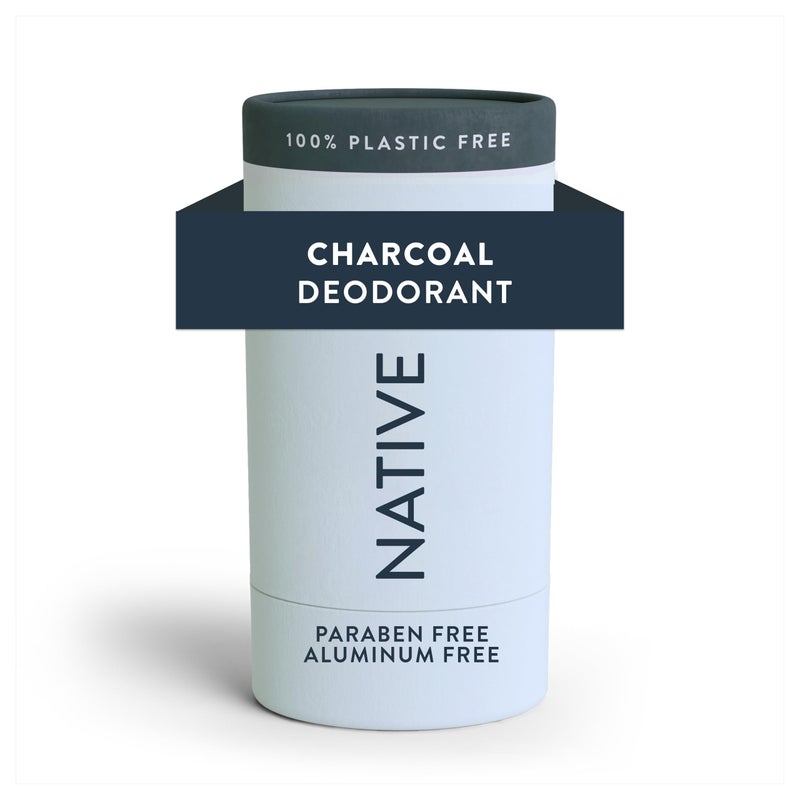 Native Plastic Free Deodorant Contains Naturally Derived Ingredients, 72 Hour Odor Control | Deodorant for Women and Men, Aluminum Free with Baking Soda, Coconut Oil and Shea Butter | Charcoal - Image 1