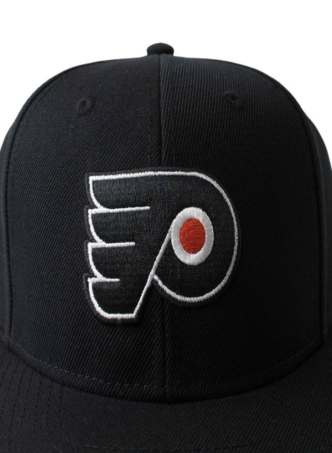 الإبرة الأمريكية قبعة فريق فيلادلفيا فلايرز من سلسلة American Needle 400 NHL، باللون الأسود بالكامل - Image 2