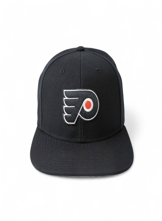 الإبرة الأمريكية قبعة فريق فيلادلفيا فلايرز من سلسلة American Needle 400 NHL، باللون الأسود بالكامل - Image 1