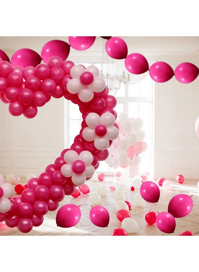 Meanplan 100 Pcs Link Balloon Linking Balloon Latex Linkable Balloons Connected Wedding Party Decoration (Rose Red 10 Inch) - Image 4