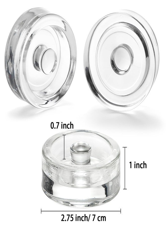 TOPZEA 9 Pack Fermentation Glass Weight with Easy Grip Handle, for Wide Mouth Mason Jars, Heavy Fermenting Lids, Pickling Canning Supplies Kit, Dishwasher Safe - Image 2