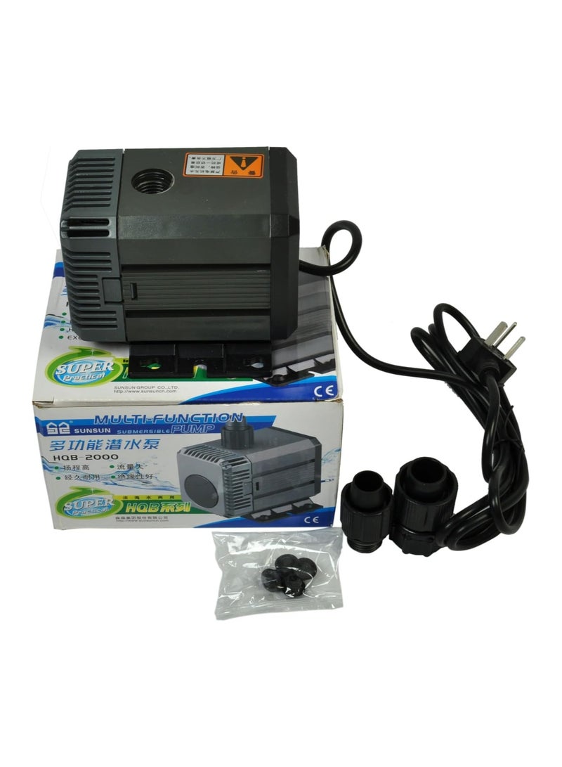 Water Submersible Pump HQB 2000 – 1400 L/H | 24W High-Performance Pump | 1.8m Water Pumping Height  - Image 5