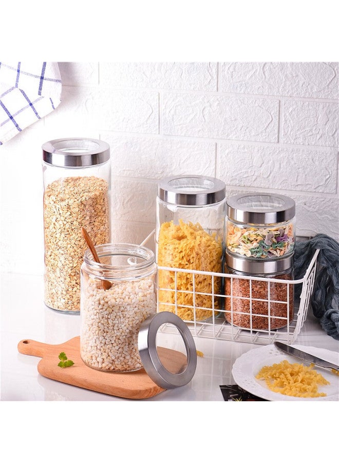 Scybe Glass Storage Jars, Airtight Containers, Glass Containers For Milk Powder, Tea Leaves, Grains, Storage Jars, Naji 900ml - Image 2
