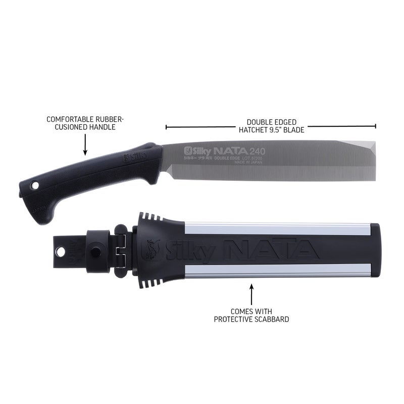 SILKY فأس ناتا ذو الحافة المزدوجة من سلسلة سيلكي الاحترافية 555-24، 240 مم - Image 4
