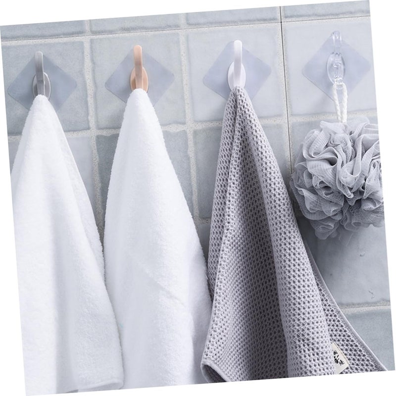 5 Pcs No Drill Towel Hooks Moisture Resistant Wall Hangers For Bathroom Hat Scarf - Image 5