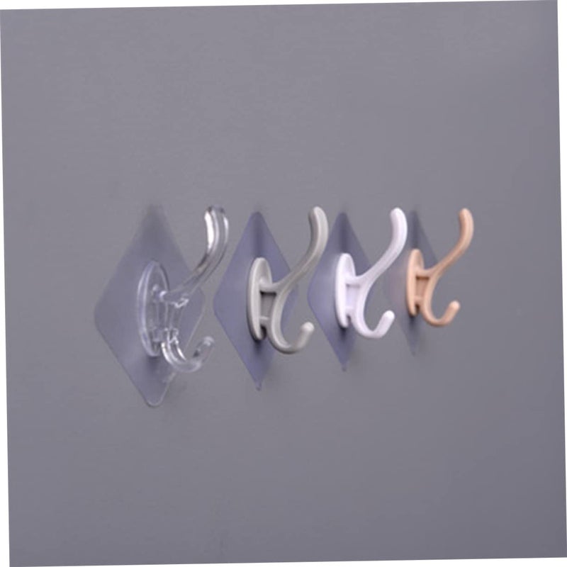 5 Pcs No Drill Towel Hooks Moisture Resistant Wall Hangers For Bathroom Hat Scarf - Image 3