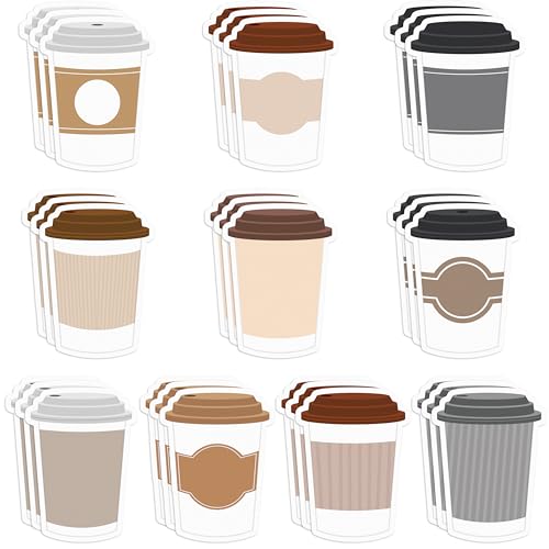 Xqumoi 30 Pack Coffee Cup Sticky Notes, Total 600 Sheets, Funny Self Sticky Notepads Memo Pads for Coffee Lover Office School Student Kids Gift Class Reward Birthday Party Favors Goodies Bag Fillers - Image 1