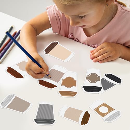 Xqumoi 30 Pack Coffee Cup Sticky Notes, Total 600 Sheets, Funny Self Sticky Notepads Memo Pads for Coffee Lover Office School Student Kids Gift Class Reward Birthday Party Favors Goodies Bag Fillers - Image 5
