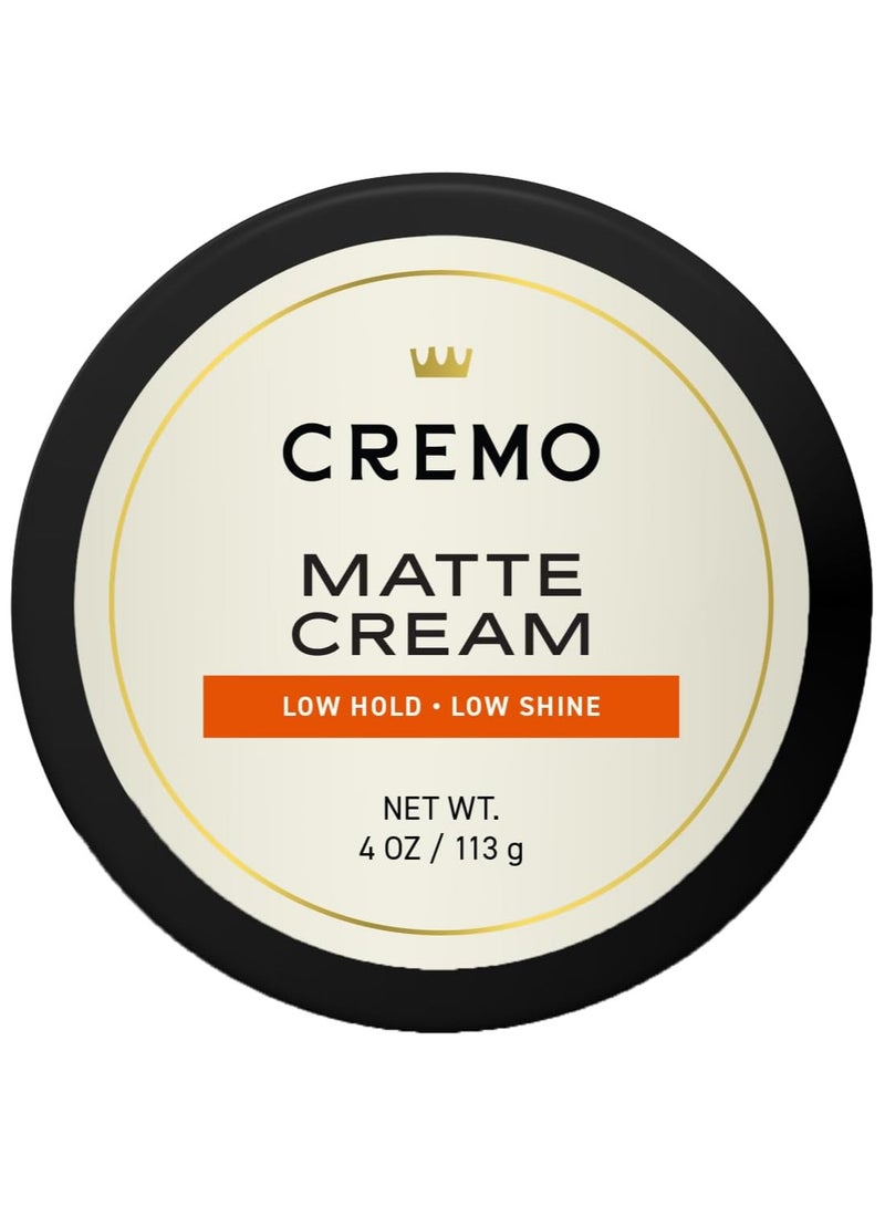 cremo Hair Styling Matte Cream Premium Barber Grade Light Hold 4 Oz - Image 1