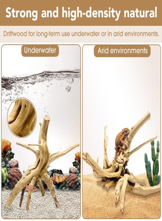 Jorewood Natural Small Spiderwood Driftwood for Aquarium Decor Rptile Fish Tank Decoration Assort Branch 4-7'' 8 Pcs - Image 3