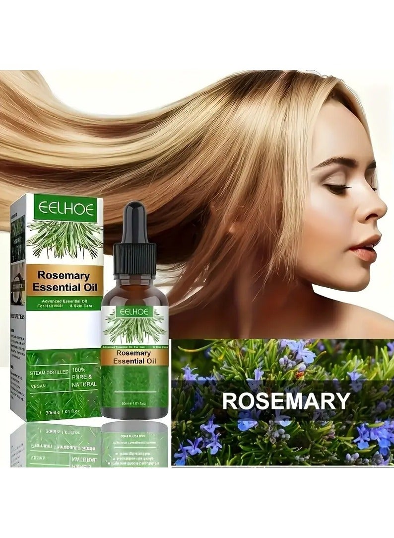 EELHOE Rosemary Oil For Hair Essential Oil 7 Days Hair Serum Ginger Healthy Hair Penetrates Root To Tip Revitalizes Hair Care - Image 3