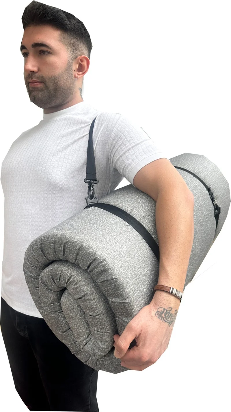 Nelson Vip Camping Bed Camping Mat with Shoulder and Carrying Straps Zippered Camping Mat Tent Mat 70X180X6CM