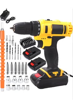 Generic 48V Cordless Drill Set, Power Drill 59Pcs with 3/8 Inch Keyless Chuck, 18+1 Clutch Electric Drill with Work Light, Max torque 45Nm, 2-Variable Speed & 2 Batteries and Fast Charger  - Image 1