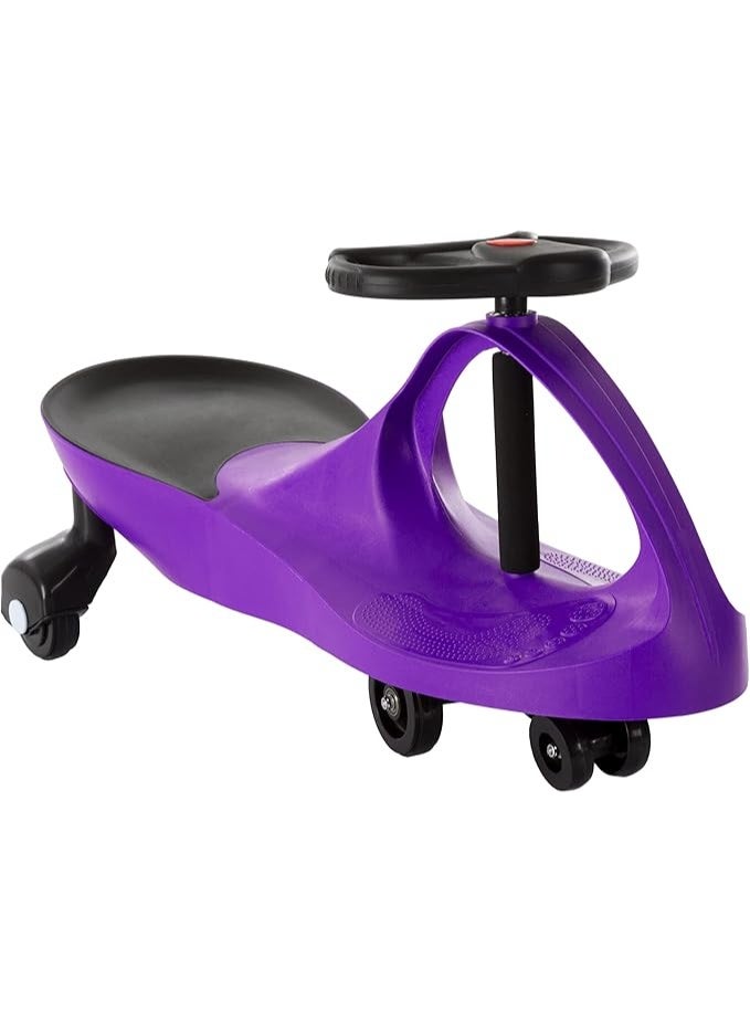 سيارة هزازة - لعبة ركوب للاطفال بعمر 3 سنوات فما فوق - العاب ركوب للاطفال بدون بطاريات او تروس او دواسات، فقط قم بلف وتذبذب وانطلق من هابي كيدو (بنفسجي) - Image 1