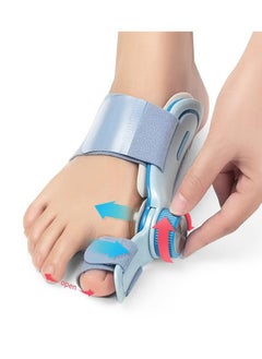 Techlove TECHLOVE Bunion Corrector for Women & Men, Adjustable Knob Double Correction Separator for Big Toe Relief Bunion Splints Hammer Toe Straightener with Pad Comfortable Effective, 1PCS  - Image 1