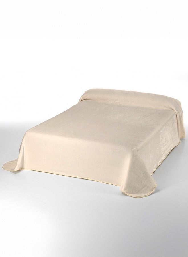 PACHA HOME Lightweight Plain Silky Blanket- Size: 220 x 235 Multi-Purpose. 