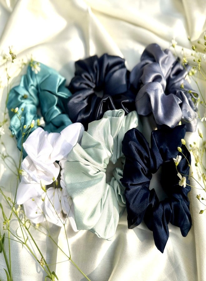 MASQ by Q-One Hair Accessories, Handmade Scrunchies stretchy/elastic/Chouchou/Hair Bands for Women, Girls with Elastic. - Image 4