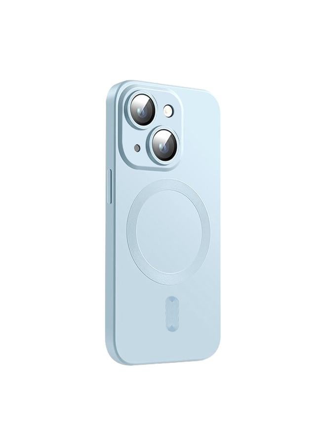 Case For iPhone 14 Plus MagSafe Matte TPU Phone Case with Lens Film