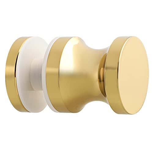 Alise Shower Glass Door Handle,Sliding Shower Doors Knob,Single Sided Pull Hardware Replacement Parts for Bathroom Glass Doors,Solid SUS304 Stainless Steel Knobs,Gold Finish,L9000-G - Image 5