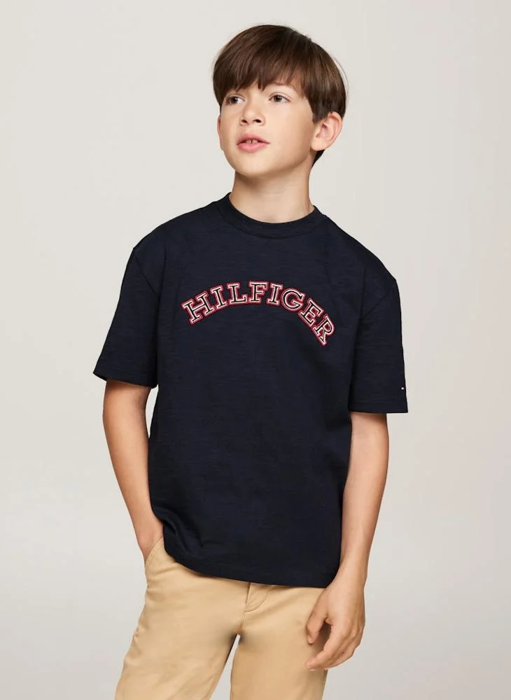 TOMMY HILFIGER Kids Logo Crew Neck T-Shirt
