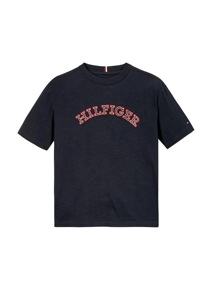 TOMMY HILFIGER Kids Logo Crew Neck T-Shirt